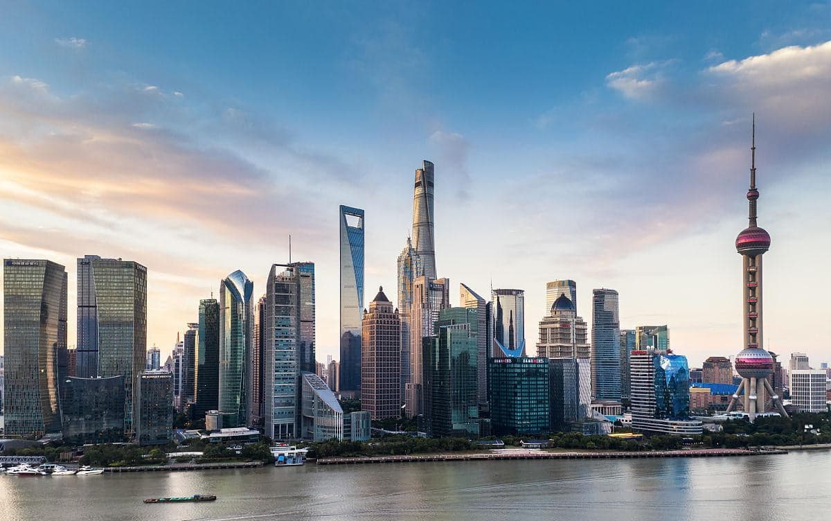 Shanghai skyline across the Huangpu River